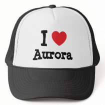 I love Aurora heart T-Shirt hats by funnycustomtshirts I love Aurora heart T-Shirt hats