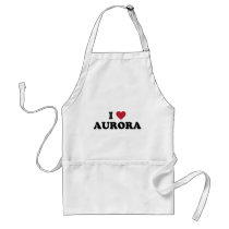 I Love Aurora Illinois Apron
