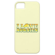 I Love Aussies! Australiana Design iPhone 5 Cases