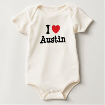 I love Austin heart custom personalized t-shirts