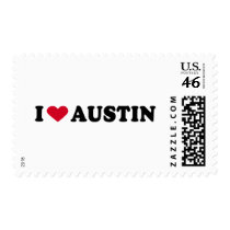 I LOVE AUSTIN / I HEART AUSTIN POSTAGE STAMP