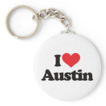I Love Austin Key Chain