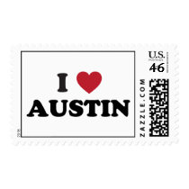 I Love Austin Stamp