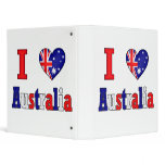I Love Australia 3 Ring Binder