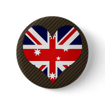 I Love Australia Pinback Button