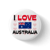 I Love Australia buttons by tshirtshirts I Love Australia buttons