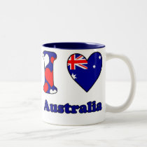 I love Australia Coffee Mugs