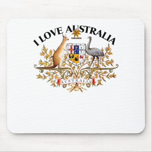 I LOVE AUSTRALIA-DESIGN 1 933958store Mousepads