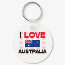I Love Australia keychains