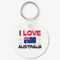 I Love Australia keychains