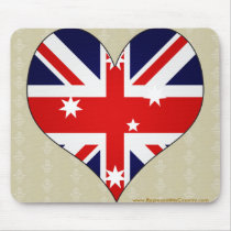 I Love Australia Mousepads
