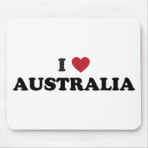 I Love Australia Mousepads