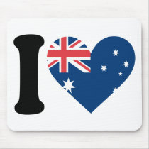 I Love Australia mousepads by mariabellimages I Love Australia mousepads