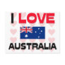 I Love Australia Post Card