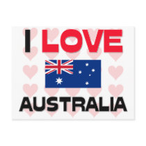 I Love Australia postcards by tshirtshirts I Love Australia postcards
