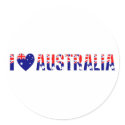 I Love Australia stickers