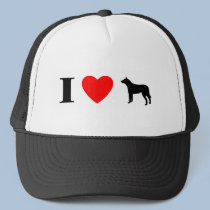 I Love Australian Cattle Dogs Hat by MenagerieMayhem I Love Australian Cattle Dogs Hat
