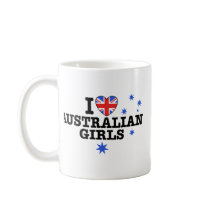 I Love Australian Girls Coffee Mug
