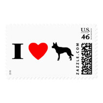 I Love Australian Kelpies Stamps