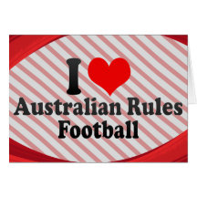 I love Australian Rules Football Card