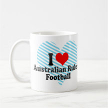 I love Australian Rules Football Coffee Mugs