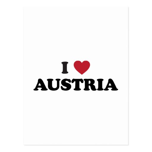 I Love Austria Postcard Zazzle