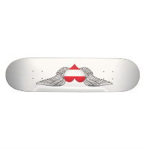 I Love Austria -wings Skate Board