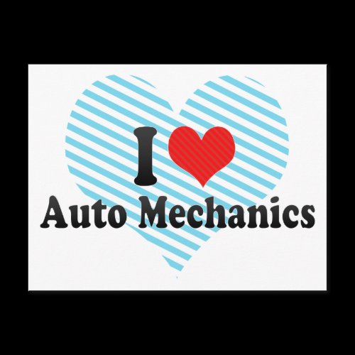 I Love Auto Mechanics Post Card