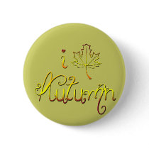 i LOVE  autumn buttons