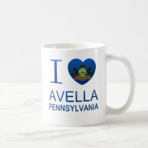 I Love Avella, PA Coffee Mugs