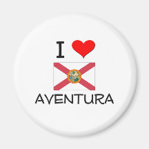 I Love AVENTURA Florida Refrigerator Magnet