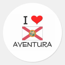 I Love AVENTURA Florida Sticker
