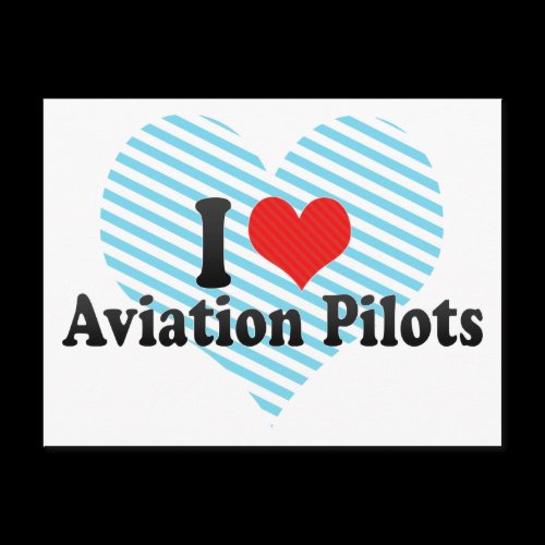 I Love Aviation Pilots Postcards