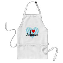 I Love Avignon, France Aprons