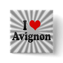 I Love Avignon, France Buttons