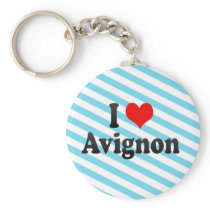 I Love Avignon, France Key Chains