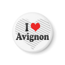 I Love Avignon, France Refrigerator Magnets