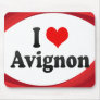 I Love Avignon, France Mousepads