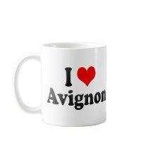 I Love Avignon, France Coffee Mugs