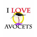I Love Avocets t-shirts