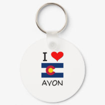 I Love AVON Colorado keychains by cityshirt I Love AVON Colorado keychains