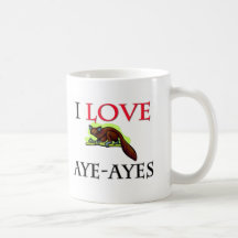 I Love Aye-Ayes Mug