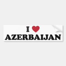 I Love Azerbaijan Bumper Stickers