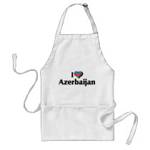 I Love Azerbaijan Flag Apron