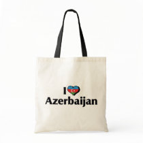 I Love Azerbaijan Flag Bags