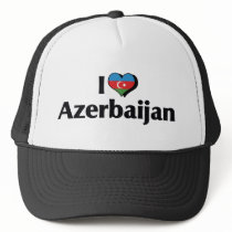 I Love Azerbaijan Flag Hat