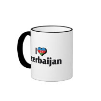 I Love Azerbaijan Flag Coffee Mug
