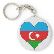 I Love Azerbaijan Keychain