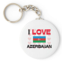 I Love Azerbaijan Key Chain
