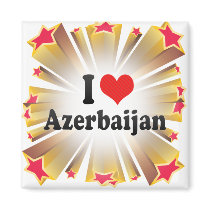 I Love Azerbaijan Fridge Magnets